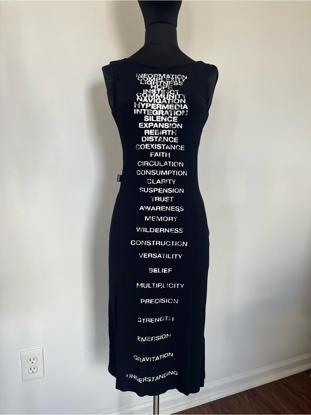 Vintage 1999 Moschino Word Dress